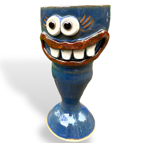Nelson Ug-Chug 7.75" Lashes Goblet Blue DP2529